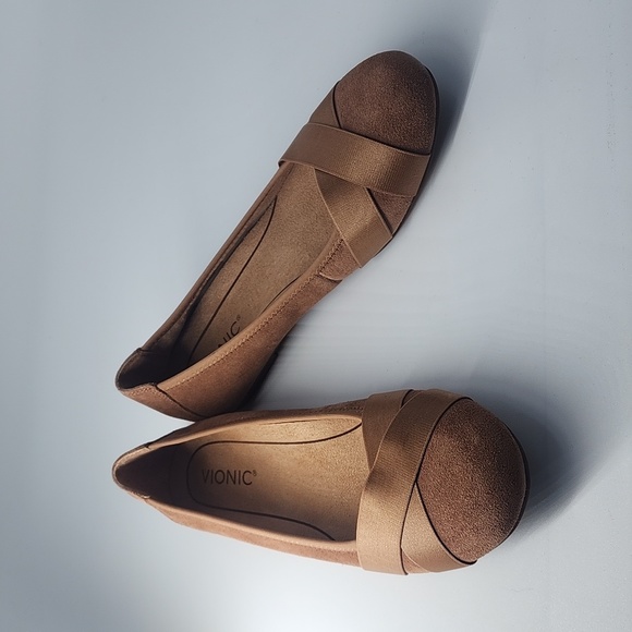 Vionic Shoes - Vionic Womens Maria Suede Slip On Ballet Flats